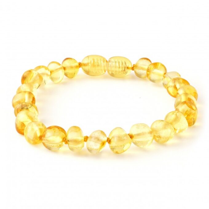 transparent amber children bracelet