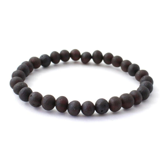 Raw Black amber Bracelet