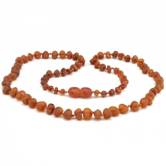 Raw Cognac Amber Necklace