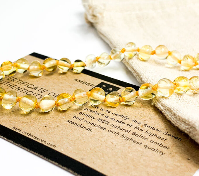 lemon amber choker