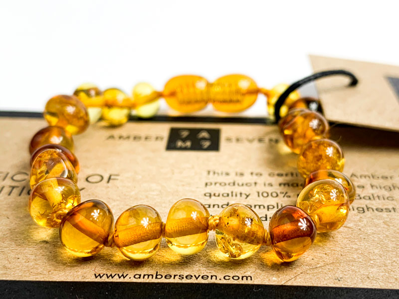 honey baltic amber children bracelet