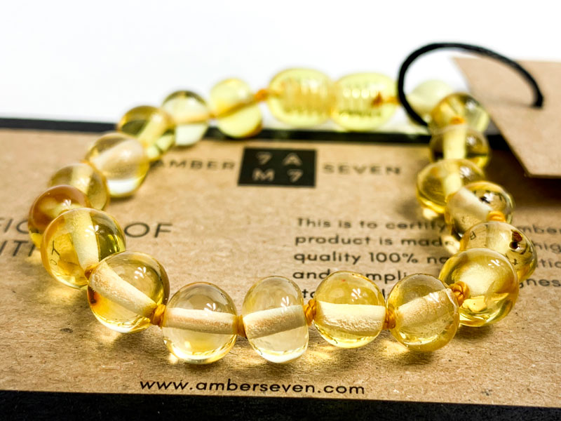 light amber bracelet for children