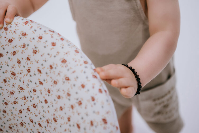 black amber teething bracelet