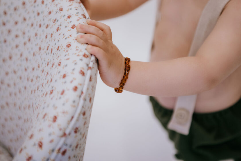 cognac amber children bracelet