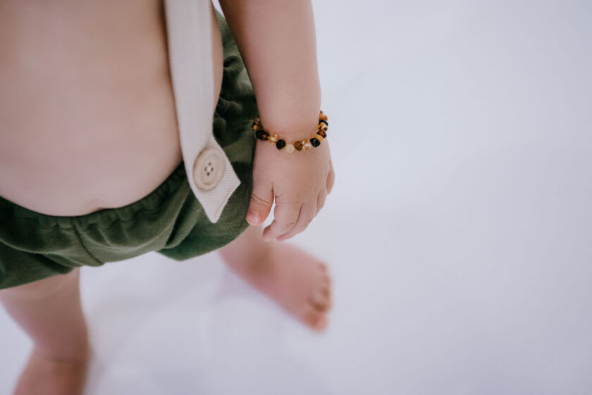multi color amber teething bracelet
