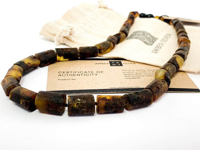 raw amber healing necklace