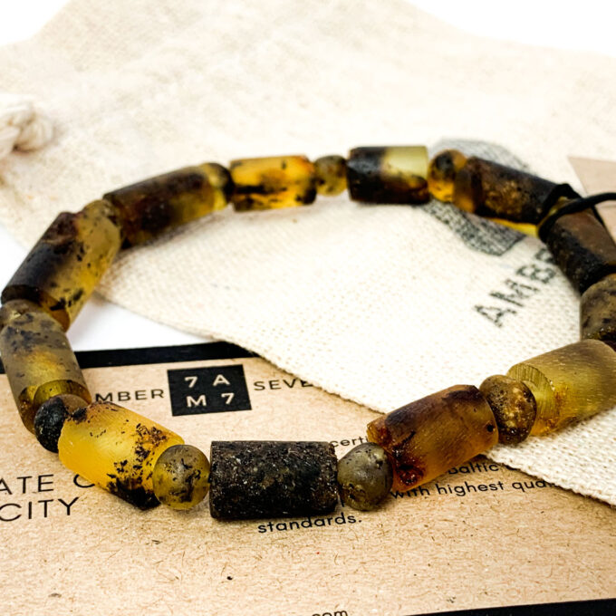 raw amber healing bracelet