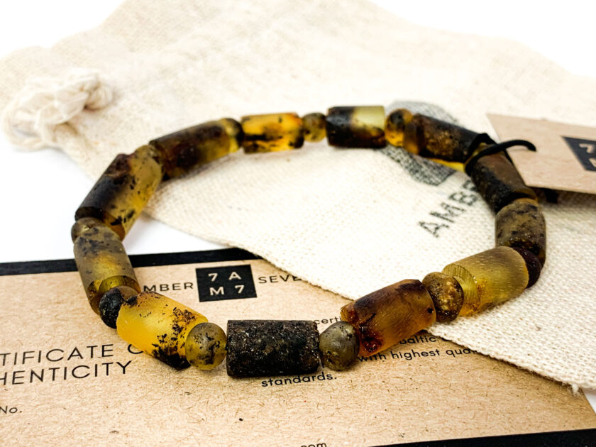 raw amber healing bracelet
