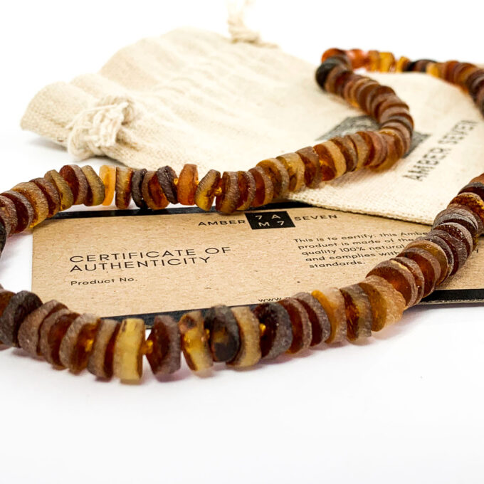 raw healing amber necklace