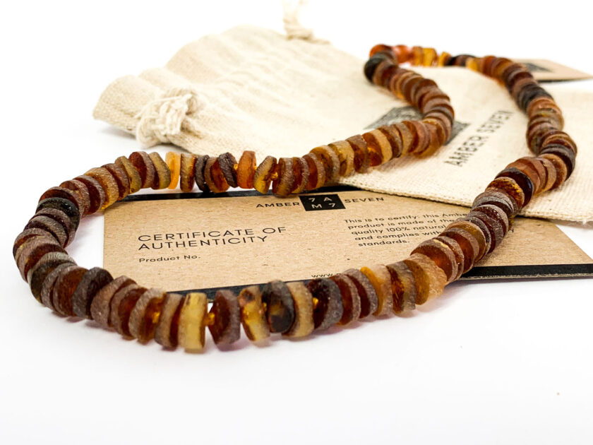 raw healing amber necklace