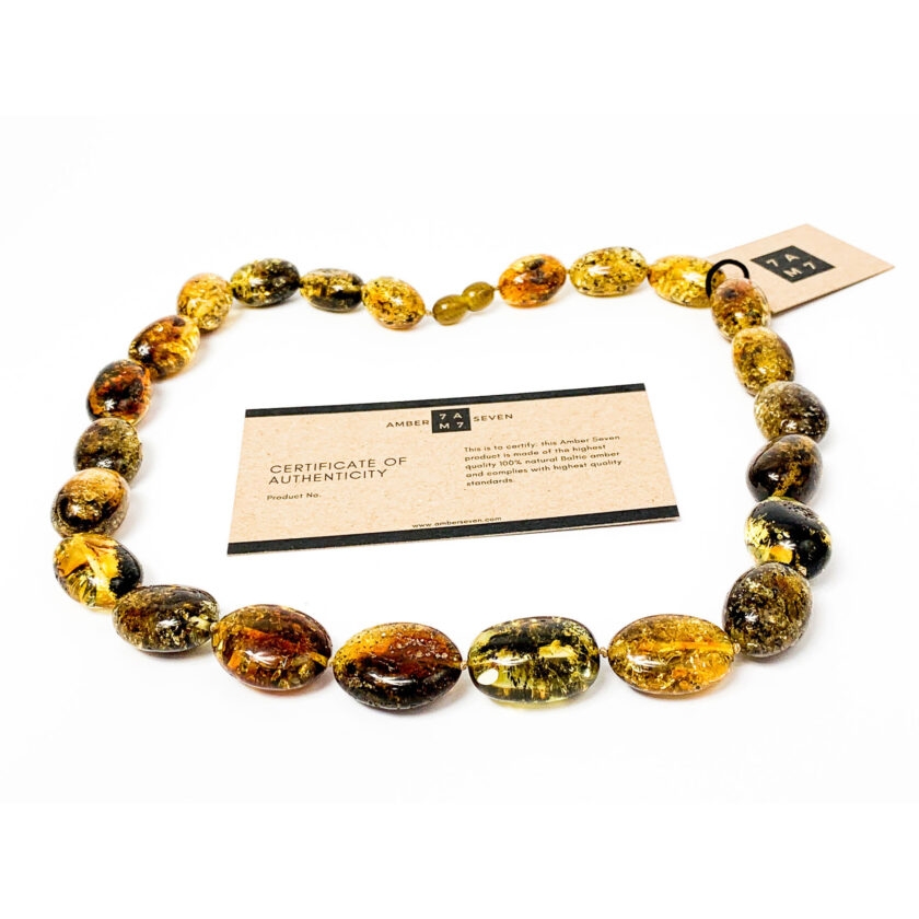 large green baltic amber necklace