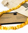 natural yellow baltic amber necklace