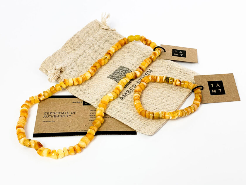 butterscotch amber jewelry set