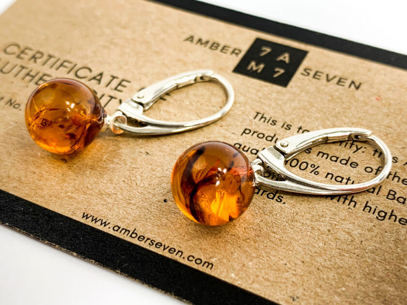 genuine amber spheres