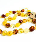 colorful large baltic amber necklace