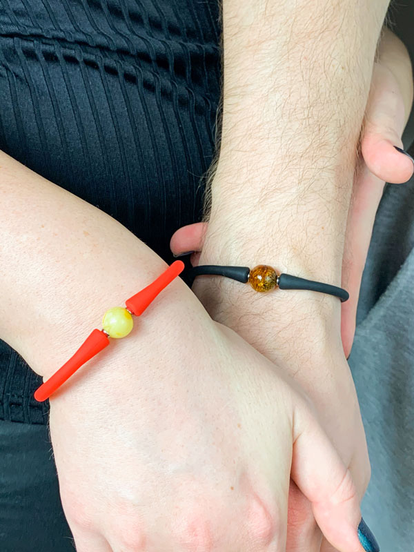 matching amber bracelets for couples and friends