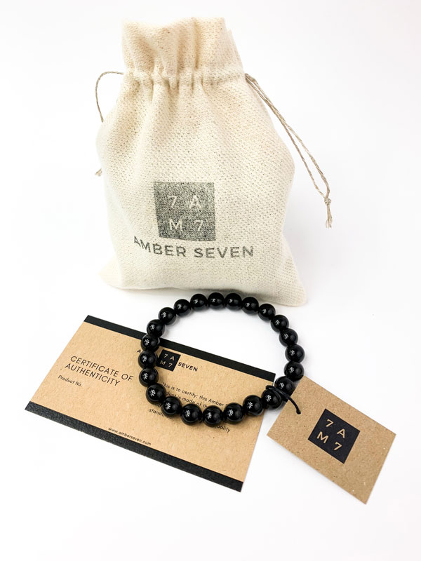 black tourmaline bracelet gift