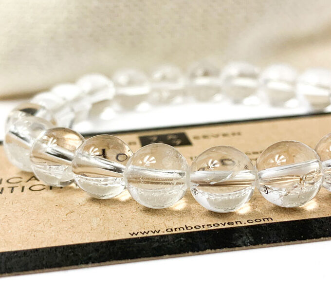 transparent quartz bracelet