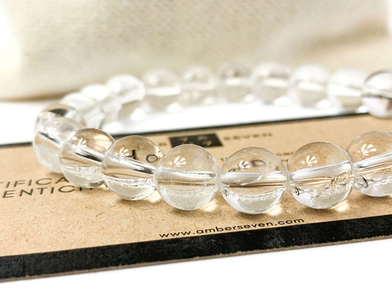 transparent quartz bracelet