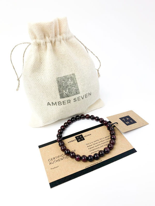 garnet crystal bracelet gift for women