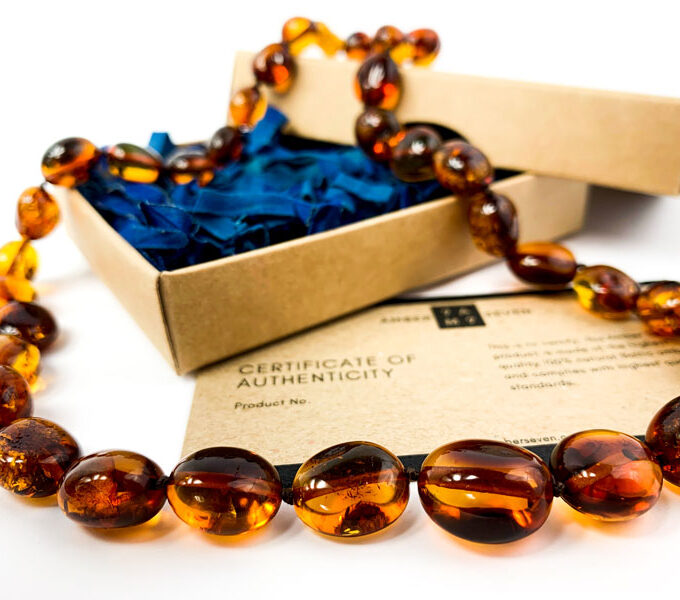 dark honey amber necklace