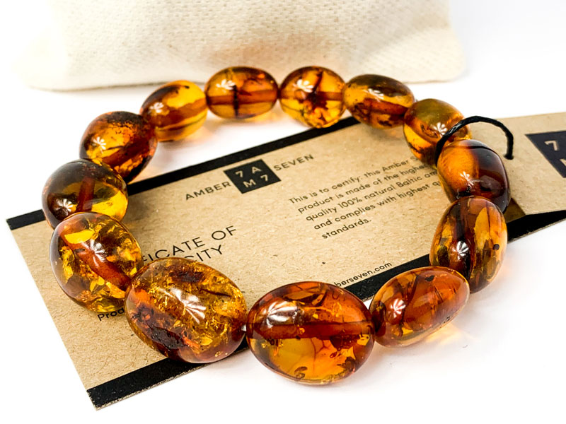 luxurious baltic amber bracelet