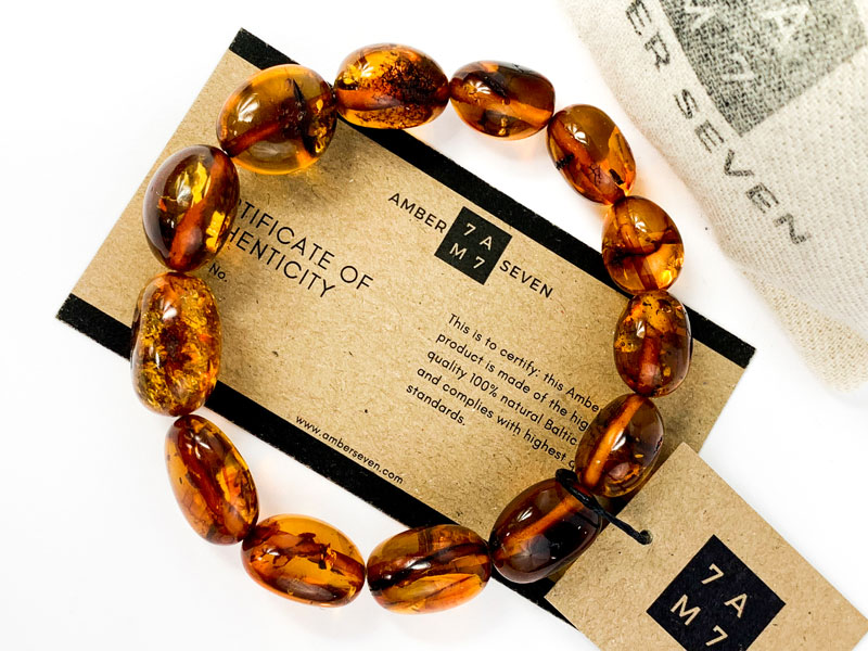 large luxury amber bracelet