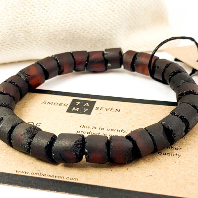 pulsera de ámbar negro