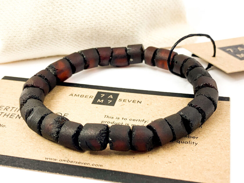 pulsera de ámbar negro