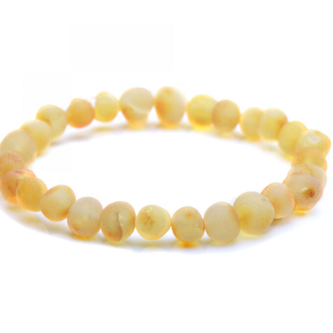 raw butterscotch amber bracelet