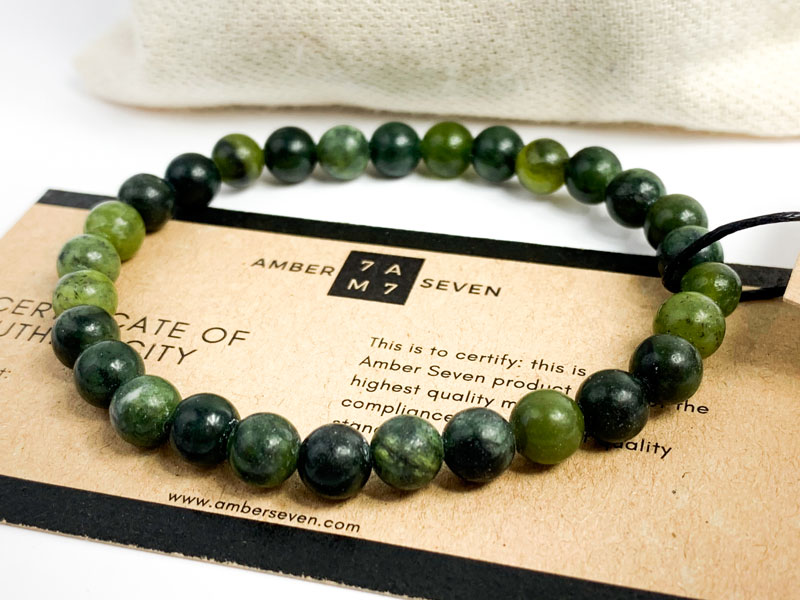 dark green jade bracelet