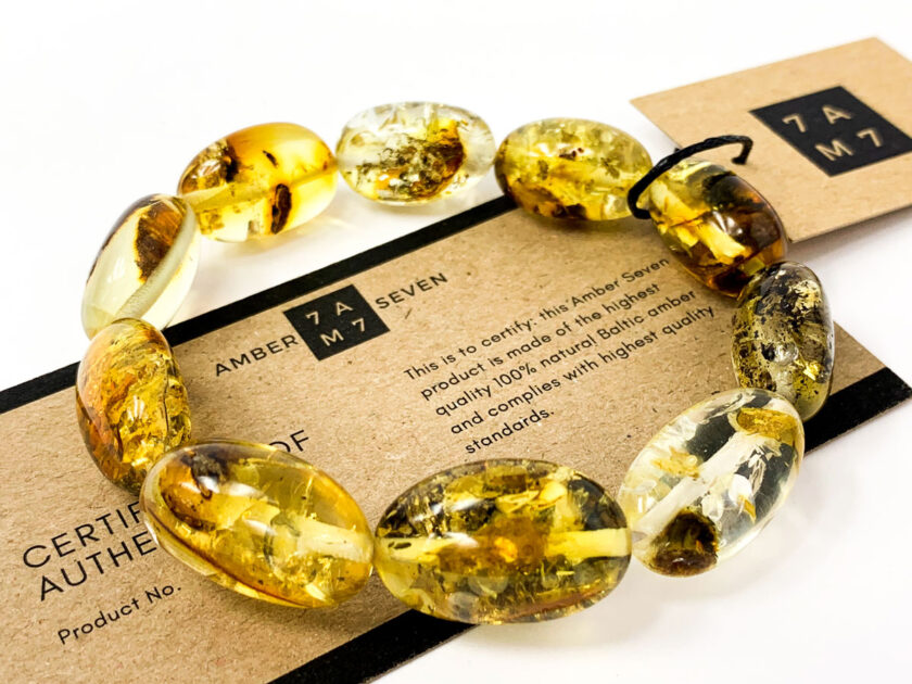 luxurious amber bracelet