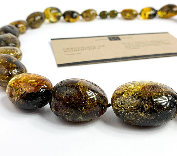 large amber beads
