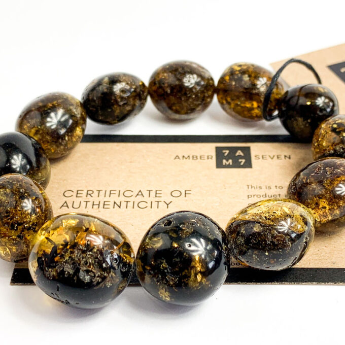 massive dark amber bracelet