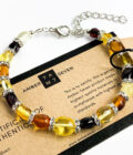 multi color amber bracelet