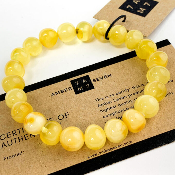 large butterscotch amber bracelet