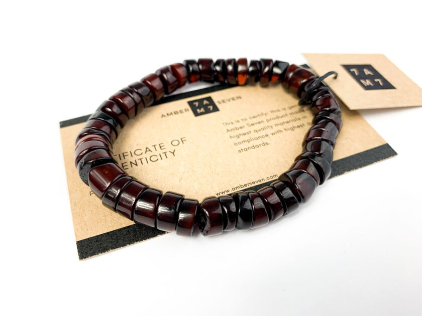 red cherry amber bracelet
