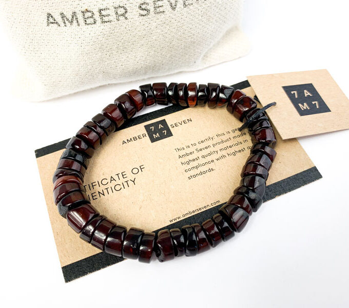 red amber gemstone bracelet