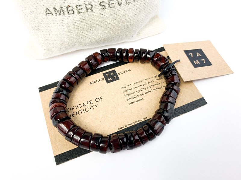 red amber gemstone bracelet