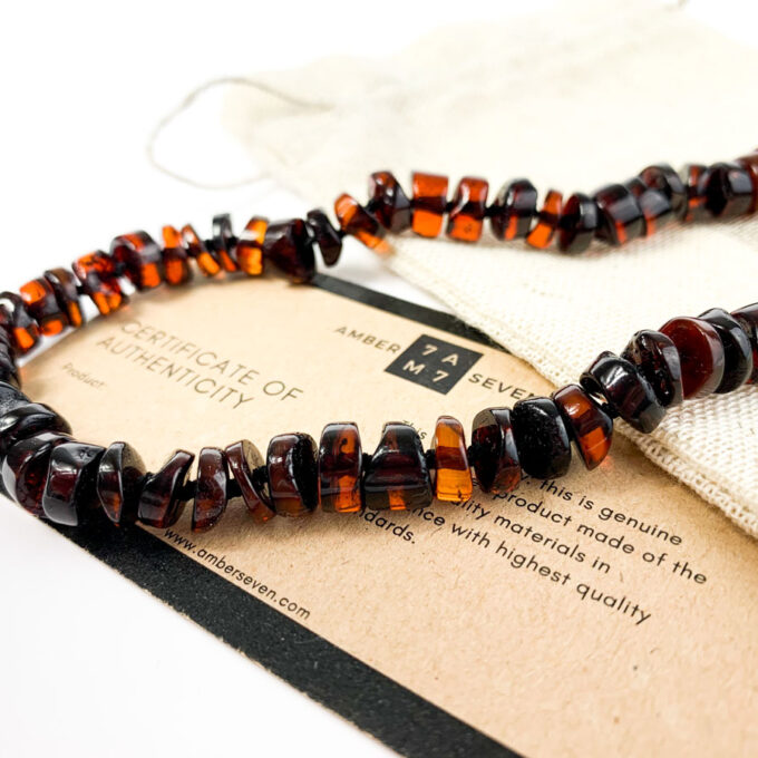 red amber necklace