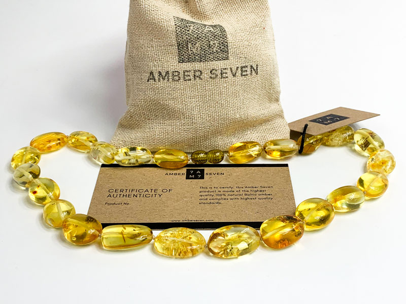 light amber necklace