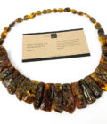 green amber cleopatra necklace