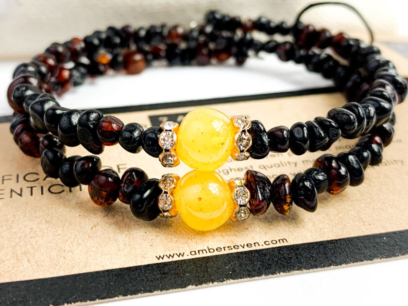 double layer amber bracelet