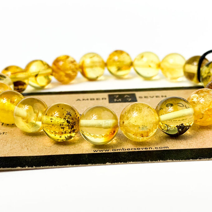 large yellow amber bracelet
