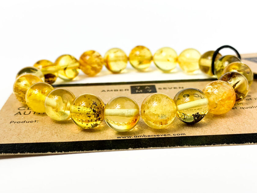large yellow amber bracelet