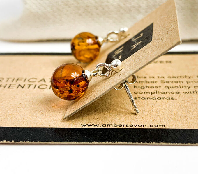 beautiful amber earrings