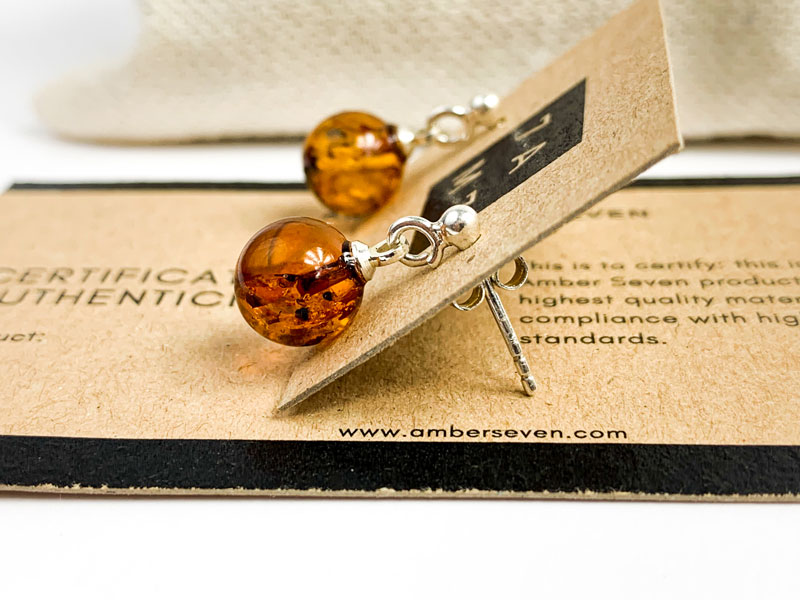 beautiful amber earrings